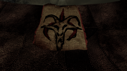 A crude banner shown on a Risar tent in Gaul'kor.
